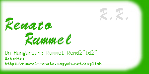 renato rummel business card